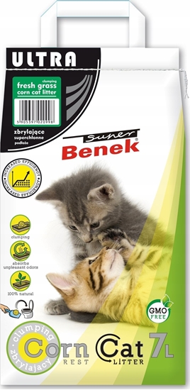 Picture of wirek dla kota CERTECH SUPER BENEK 7l CORN CAT ULTRA WIEA      TRAWA Zbrylajcy wirek kukurydziany zapachowy   /156
