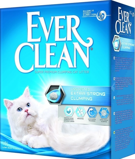 Picture of wirek dla kota Everclean EverClean - Ekstra Strong Clumping Unscented catlitter 10 ltr. - (4301) /Cats