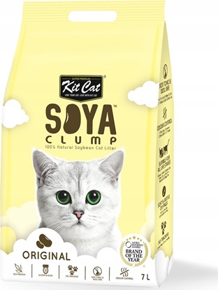 Attēls no wirek dla kota Kit Cat KIT CAT SOYA CLUMP - WIREK SOJOWY        ORIGINAL  7L / 2.5kg