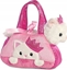 Picture of Wisdom Publications,U.S. AURORA Fancy Pals Plush Princess Cat in a pink bag, 20 cm