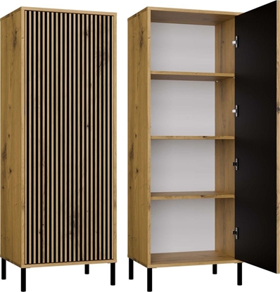 Attēls no Witryna KAMARO 1DD SLIM DB ARTISAN Lamele Front Ryflowany