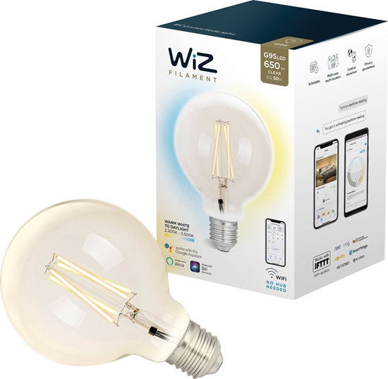 Picture of WiZ Wiz Smart Led Bulb Filament G95 E27 Smart Home, Dimmable, 6.5w - 60w