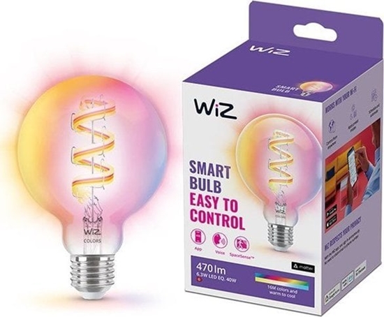 Изображение WiZ WiZ,Globe,6,3W,2200-6500 (RGB),G95,E27,1 pcs lightsource