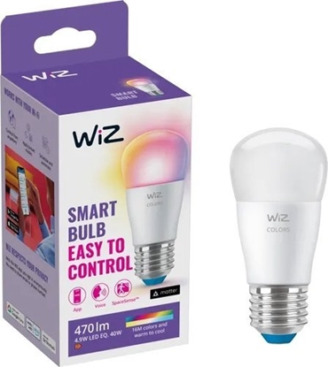 Изображение WiZ Luster E27 4,9W 2200-6500 (RGB) P45 E27 1 pcs lightsource