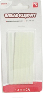 Attēls no Wkady klejowe BREWIS Wkad do pistoletu przeroczysty 7mm 6szt