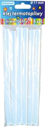 Изображение Wkady klejowe SCHEMAT Klej termotopliwy do pistoletu 11mm op. 6 szt. 1820 brokat Schemat