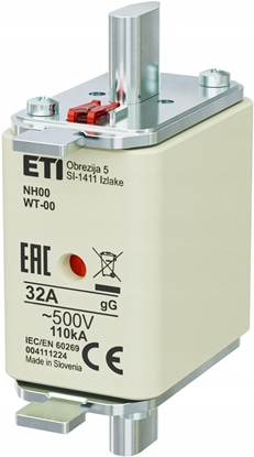 Attēls no Wkadka topikowa ETI Polam NH00/WT-00 004111224 gG 32A 500V G przemysowa zwoczna