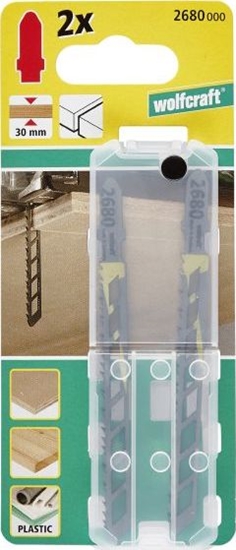 Изображение Wolfcraft 2 brzeszczoty Wolfcraft - uchwyt T, 75 mm, dokadne, precyzyjne cicia