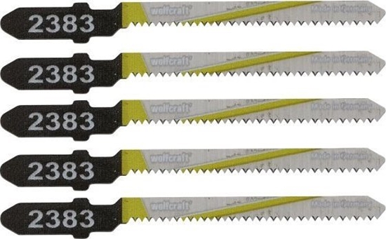 Изображение Wolfcraft 5 brzeszczotów Wolfcraft - uchwyt T, laminat, pyty wiórowe powlekane tworzywem, parkiet