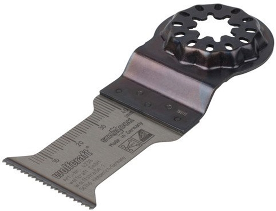 Изображение Wolfcraft Brzeszczot HCS, SL Wolfcraft, 35mm. Do mikkiego drewna, laminatu - Starlock