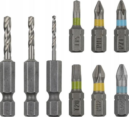 Изображение Wolfcraft FLIPBIT,  zestaw do wkrcania i wiercenia, zawiera, Wolfcraft