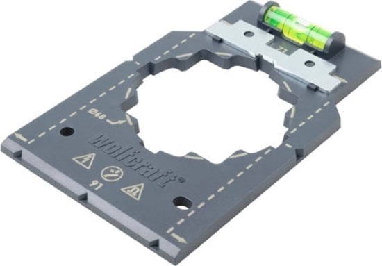 Изображение Wolfcraft Szablon do zaznaczania i pozycjonowania pod puszki 68mm (5975000)