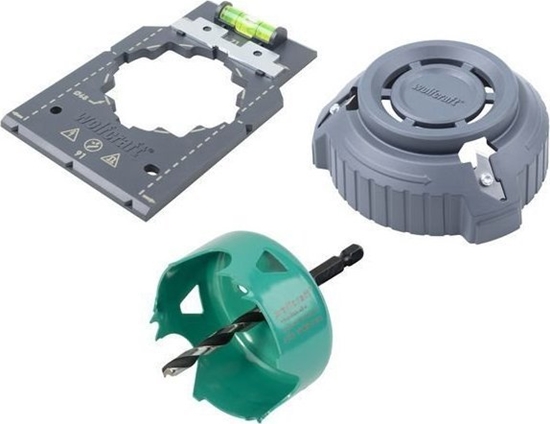 Изображение Wolfcraft Zestaw do montau puszek elektrycznych w suchej zabudowie (WF5897000)