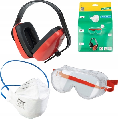 Attēls no Wolfcraft Zestaw ochronny BHP Wolfcraft (3 szt.)