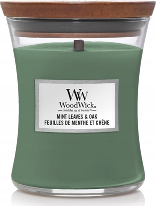 Picture of WoodWick Yankee Candle - WW Medium Hourglass - Mint Leaves & Oak