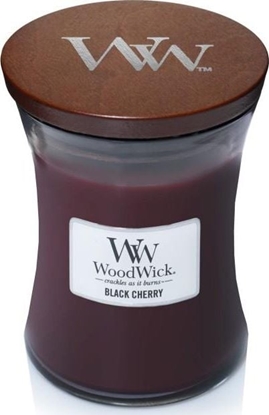 Изображение WoodWick wieca w szkle WoodWick rednia Black Cherry 92100E (114mm x 98mm)