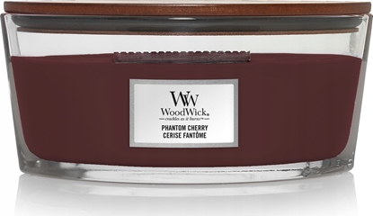 Picture of WoodWick WoodWick Phantom Cherry wieca Elipsa Bursztyn, Drewno kaszmirowe, Winia (owoc), Wanilia Bordowy 1 szt.