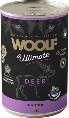 Изображение WOOLF PIES PUSZKA 400g ULTIMATE CAN       DEER&BLUEBERRIES  /6