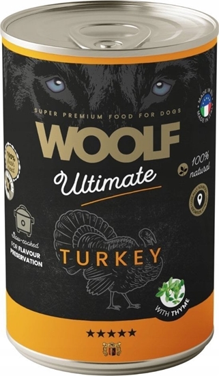 Picture of WOOLF PIES PUSZKA 400g ULTIMATE CAN       TURKEY&THYME  /6