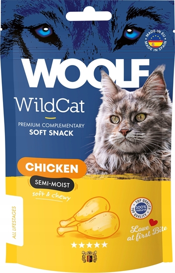 Picture of WOOLF WILDCAT przysmak KOT 50g SOFT       SNACKS CHICKEN