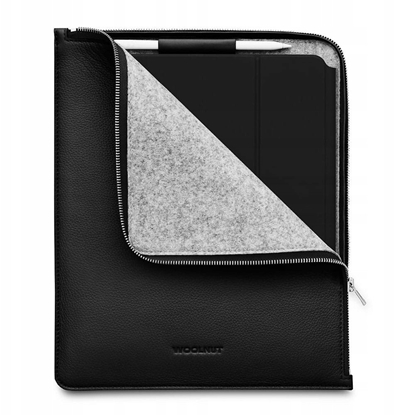 Picture of Woolnut Leather Folio Case for iPad Pro 13" & Air, black