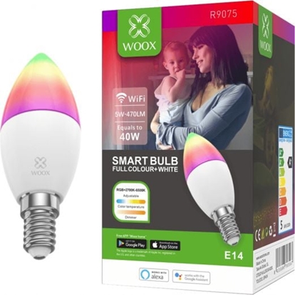 Picture of Woox SMART LED WI-FI ARÓWKA KOLOROWA RGBW 5W E14 470LM
