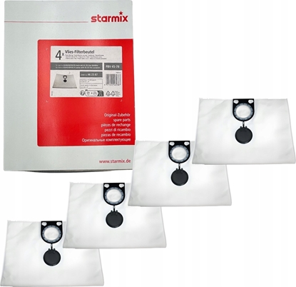 Picture of Worek do odkurzacza Starmix Worki STARMIX FBV 45/78 mikrowóknina, kpl 4 szt