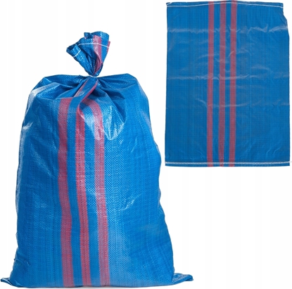 Attēls no Worek polipropylenowy 50x80cm 30kg /Niebiesko-czerwony