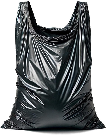 Picture of Worki na mieci z USZAMI BARDZO MOCNE 160L (rolka 10szt) - czarne