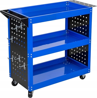 Attēls no WORKSHOP TROLLEY 3 LEVELS REINFORCED /SILVER