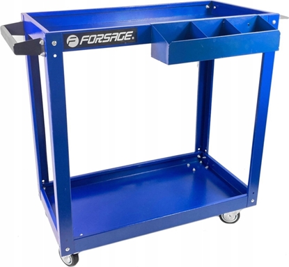 Attēls no Wózek narzdziowy Forsage Wózek narzdziowy, warsztatowy z 2 pókami, na kókach