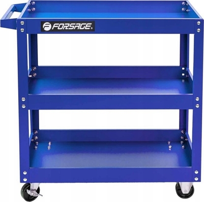 Attēls no Wózek narzdziowy Forsage Wózek narzdziowy, warsztatowy z 3 pókami, na kókach