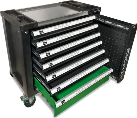 Picture of Wózek narzdziowy Rockforce Wózek narzdziowy 7 póek z kompletem narzdzi 172el.
