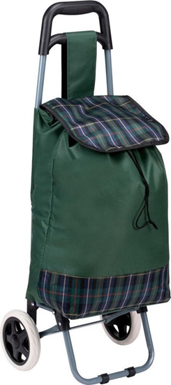 Изображение Wózek torba na kólkach na zakupy ze stelaem 31l zielony