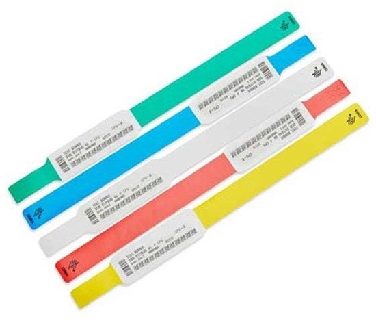 Изображение WRISTBAND,SYNTHETIC,1X6IN (25.4X152.4MM);DT,Z BAND ULTRA SOFT,COATED,PERMANENT ADHESIVE,HC100 CARTRIDGE, 300/ROLL,6/BOX