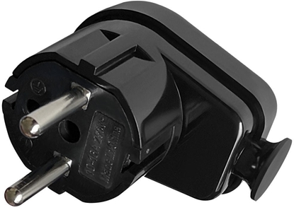 Изображение Wtyczka ktowa Uni-Schuko 16A, 230V, czarna, 24 sztuki