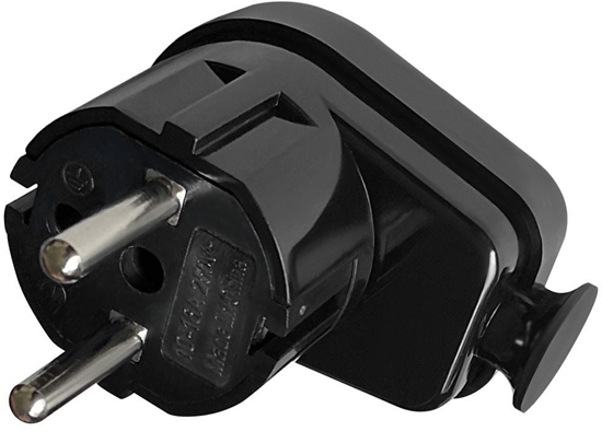 Изображение Wtyczka ktowa Uni-Schuko 16A, 230V, czarna, 24 sztuki