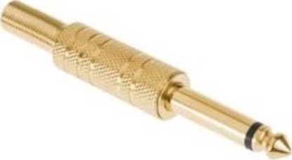 Picture of WTYK JACK 6.3MM ZOTY MONO 2P POZACANY DO GITARY