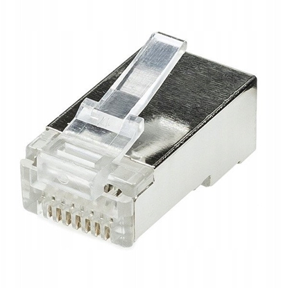 Picture of Wtyk modularny WM8p8c (RJ-45), kat.6A, na przewód okrgy, drut, ekranowane