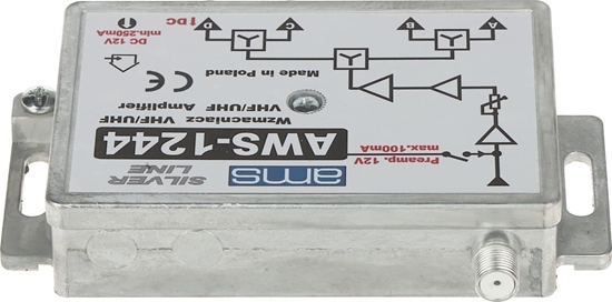 Изображение Wzmacniacz samochodowy AMS WZMACNIACZ ANTENOWY AWS-1244 AMS
