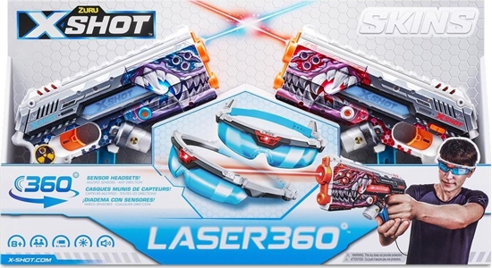 Изображение XShot XShot X-SHOT aislinis autuvas lazerinis Skins, 2vnt., asort., 36602