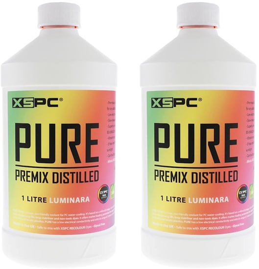 Picture of XSPC PURE Kühlmittel, 1 Liter Premix, RGB-Reaktiv - Luminara