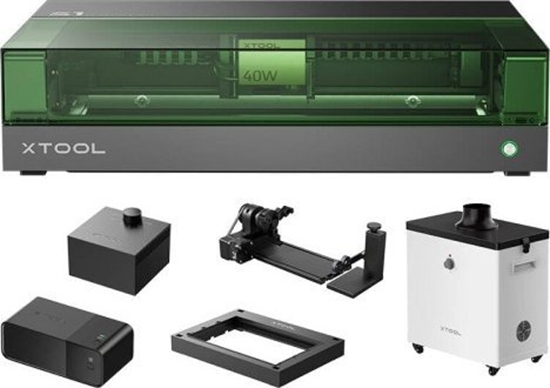 Picture of xTool 2-in-1 laser engraving machine xTool S1 40W All-in-One Kit (Black)