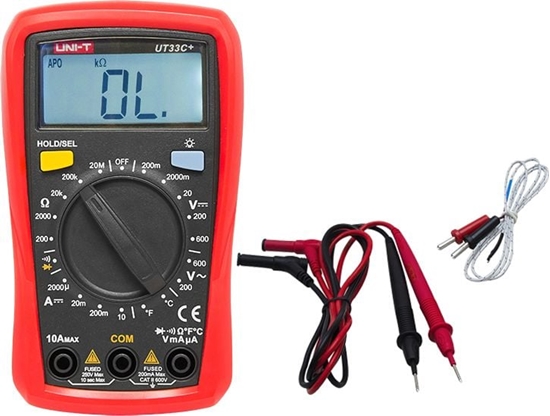 Picture of Xtreme Miernik cyfrowy UNI-T UT33C+ Kable pomiarowe