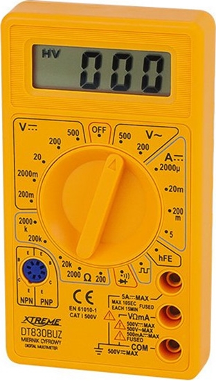 Picture of Xtreme Multimetr cyfrowy uniwersalny DT830BUZ XTREME