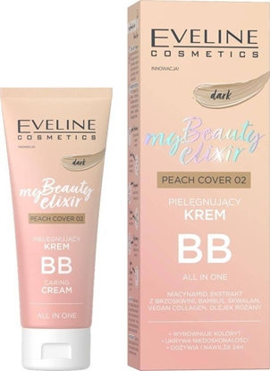 Picture of XXXX__Eveline Cosmetics (Eveline) Eveline My Beauty Elixir pielgnujcy krem BB all in one 02 Peach Cover Dark 30ml