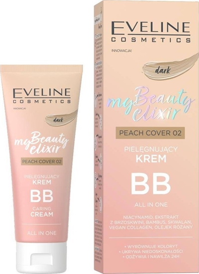 Picture of XXXX__Eveline Cosmetics (Eveline) Eveline My Beauty Elixir pielgnujcy krem BB all in one 02 Peach Cover Dark 30ml
