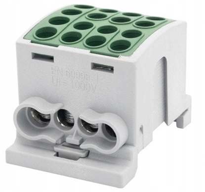 Изображение Zacisk HLK F-ELEKTRO F2.0369 100A-4 (1x25,3x16 / 1x25,3x16) Al/Cu IP20 zielony