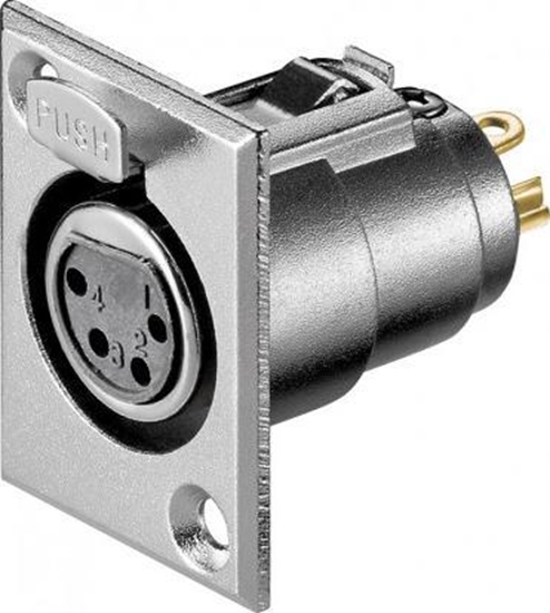 Picture of Zalane gniazdo mikrofonowe, 4 Pin - Styki 4 Pin