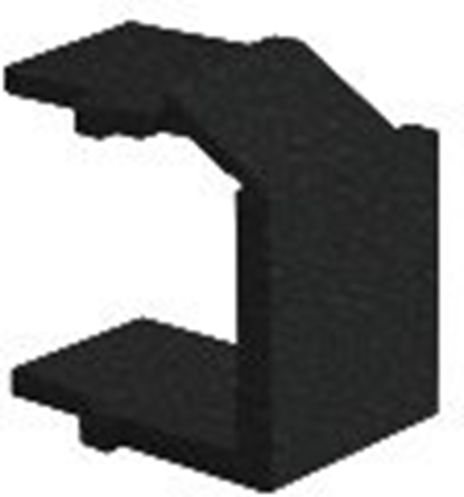 Picture of Zalepka Kontakt-Simon 55 BWB/149 otworu wtyku RJ45/RJ12 do pokrywy gniazda teleinformatycznego czarny mat